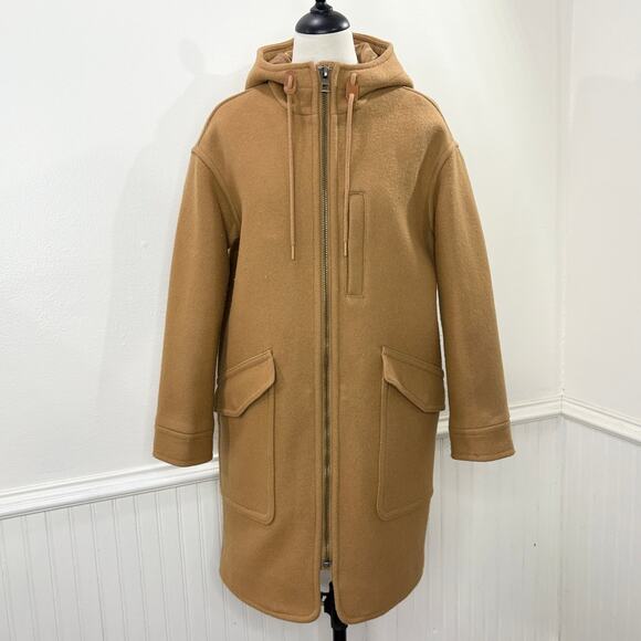 Madewell Size XS Lynnford Coat Wool Cashmere Blend Insuluxe Fabric Classic Camel - Picture 1 of 16